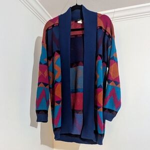 Vintage Geometric Cardigan Sweater